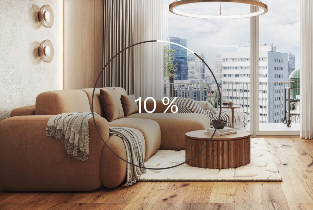 Buy an apartment today and pay 90% of the price after completion. 10:90 finance at MILROSE